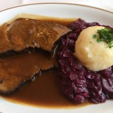 Rindsbraten Burgunder Art, Menü Variation von K&S Catering